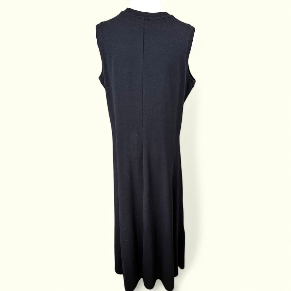 Magaschoni Black cotton Size Large sheath Maxi Dress - Picture 4 of 9